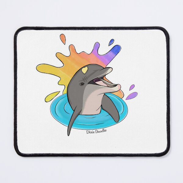 Item preview, Rainbow Dixie Dolphin designed and sold by SolPandas.