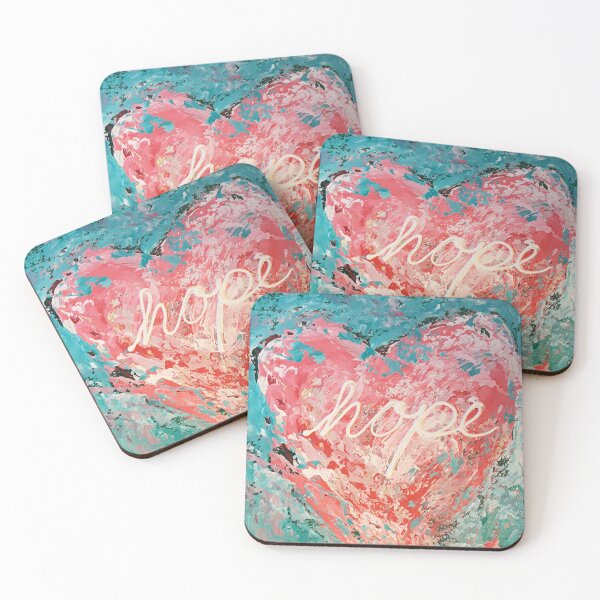 Item preview, Hope  in teal designed and sold by Ronda Richley.