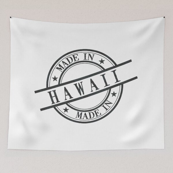 Item preview, Made In Hawaii Stamp Style Logo Symbol Black designed and sold by surgedesigns.