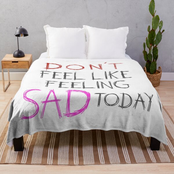 Item preview, don't feel like feeling sad today - grey - yungblud designed and sold by Simplequeen.