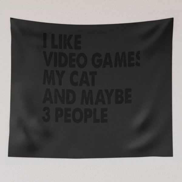 Item preview, I Like Video Games my cat and Maybe 3 designed and sold by Guillaumel2107.