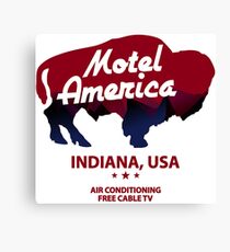 Motel America Canvas Print