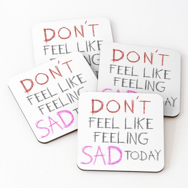 Item preview, don't feel like feeling sad today - grey - yungblud designed and sold by Simplequeen.