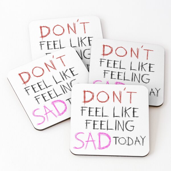 Item preview, don't feel like feeling sad today - black - yungblud designed and sold by Simplequeen.