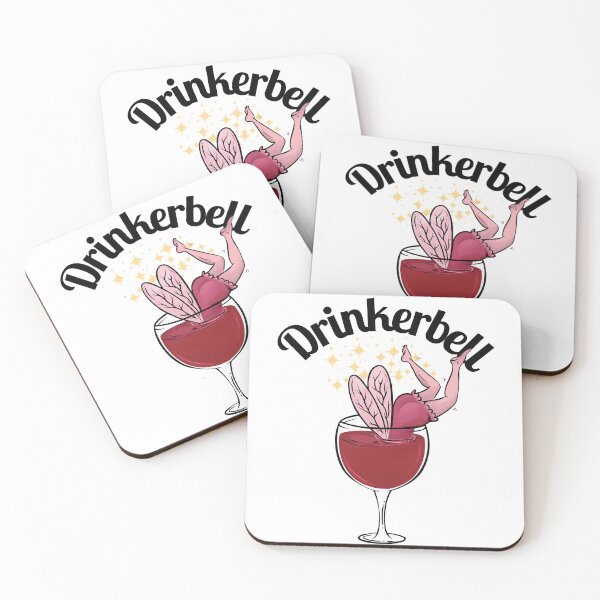 Item preview, Drinkerbell Fairy Diving Into A Mega Pint Of Wine Funny Graphic For Wine Lovers designed and sold by wrinkledhippie.