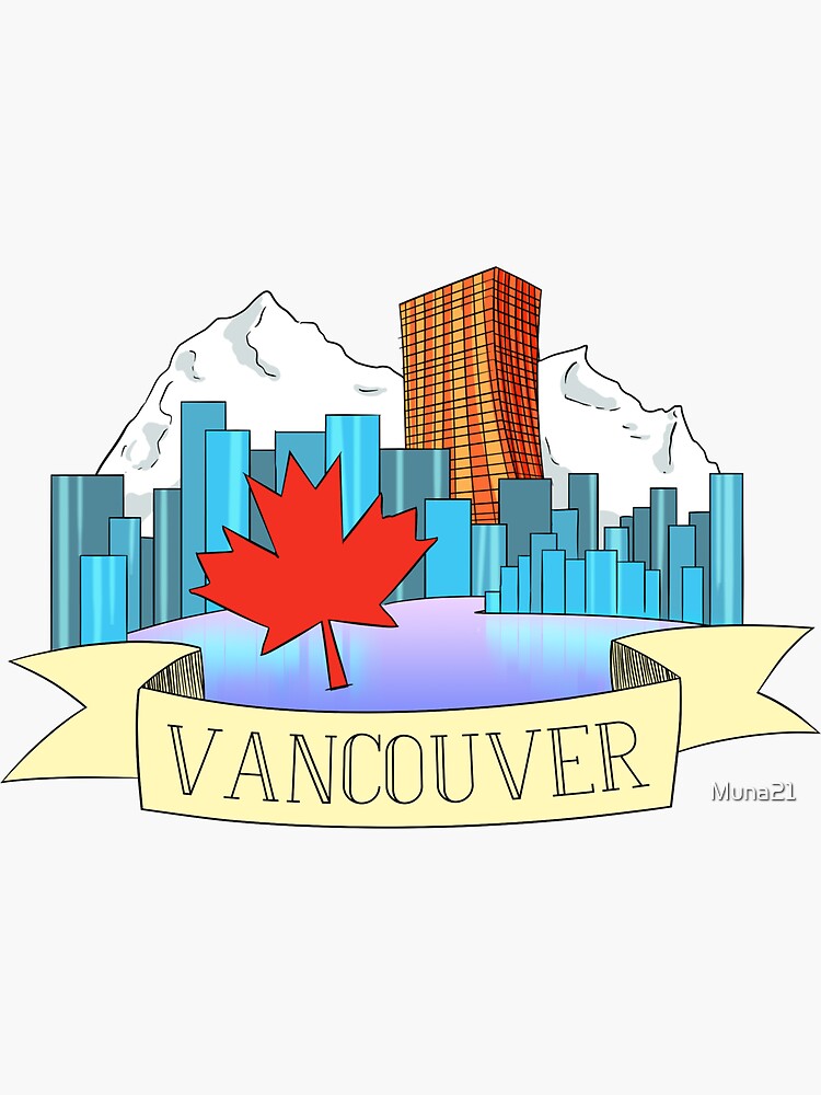 "Vancouver" Sticker for Sale by Muna21 Redbubble