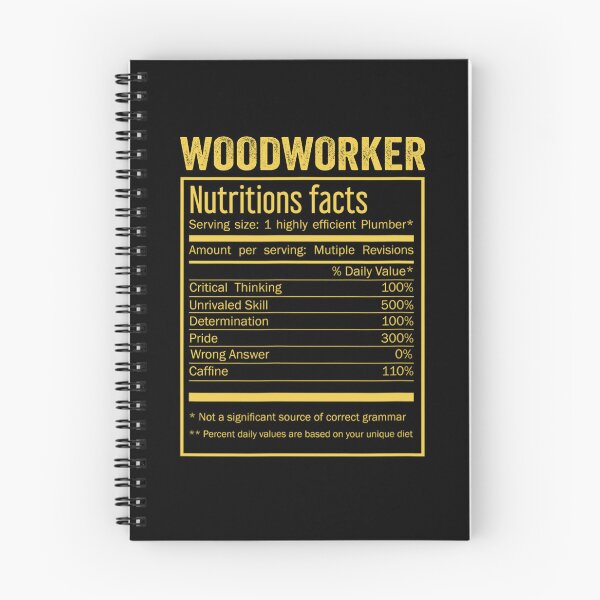 Item preview, Woodworker birthday Gifts Shirt,Cool Woodworker Funny Nutrition Facts Mens Womens Christmas Fathers Days Gift, Woodworker Nutrition Facts designed and sold by xlnv.