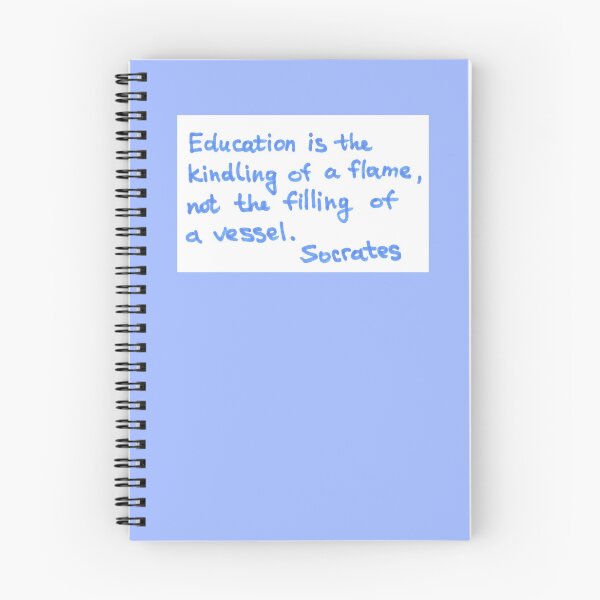 Item preview, Education is kindling of a flame not filling a vessel | philosophy educational quotes designed and sold by lausn.