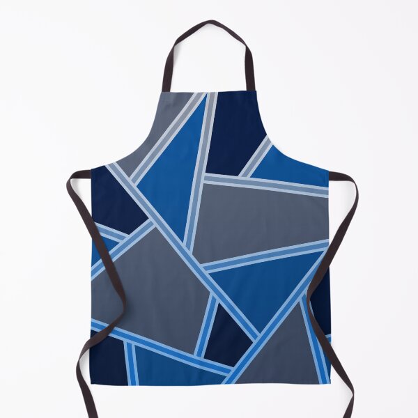 Item preview, Blue stained glass geometric pattern designed and sold by MinEkkoArt.
