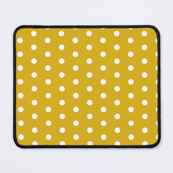 Item preview, White Polka Dots on Mustard Yellow designed and sold by SJ Designs.