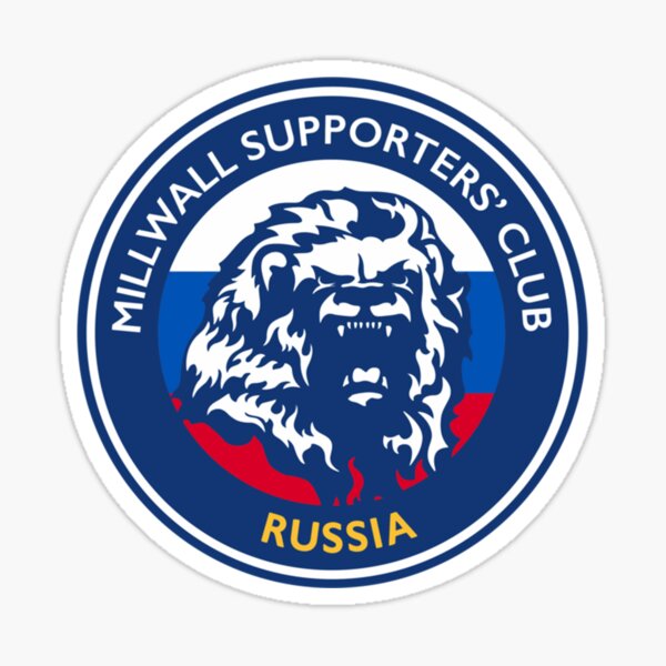 Millwall Supporters Club Russia Long Sticker For Sale By Dorapace Redbubble