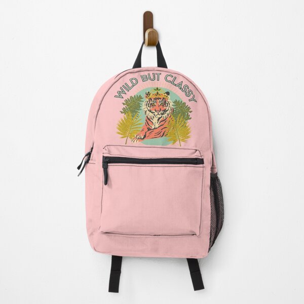Item preview, Wild but classy Tiger with crown and tropical leaves designed and sold by DemonicGloom.