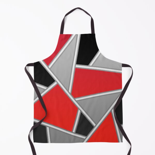 Item preview, Red stained glass geometric pattern designed and sold by MinEkkoArt.
