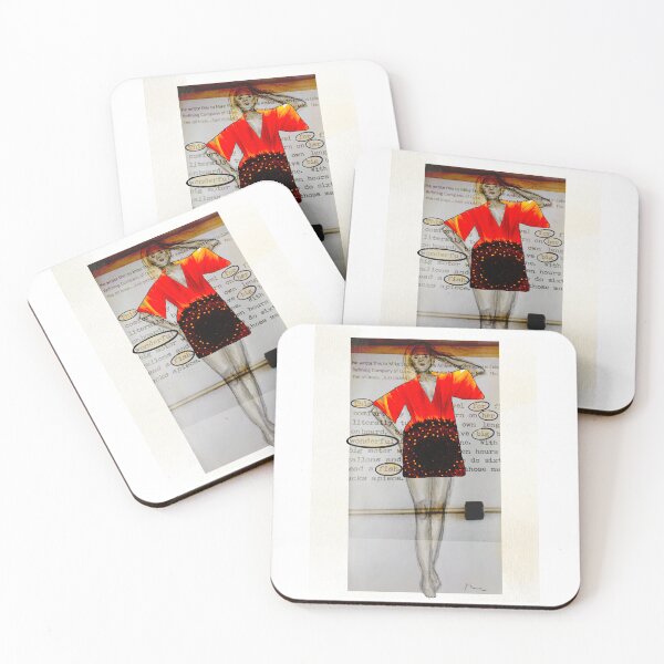 Item preview, Weird Fish : Girl in orange, Found poetry, female art designed and sold by Jules Smith.