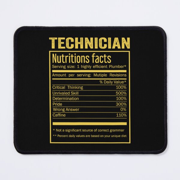 Item preview, Technician birthday Gifts Shirt,Cool Technician Funny Nutrition Facts Mens Womens Christmas Fathers Days Gift, Technician Nutrition Facts designed and sold by xlnv.