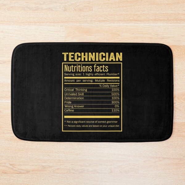Item preview, Technician birthday Gifts Shirt,Cool Technician Funny Nutrition Facts Mens Womens Christmas Fathers Days Gift, Technician Nutrition Facts designed and sold by xlnv.