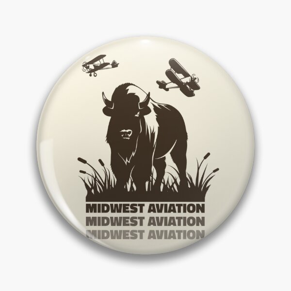 Item preview,  Midwest Aviation Buffalo Bison designed and sold by AppalachAviate.