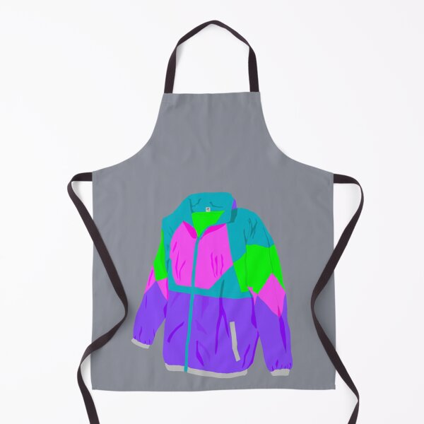 Item preview, Green and purple Colorful neon retro windbreaker designed and sold by EvanWalsh2.