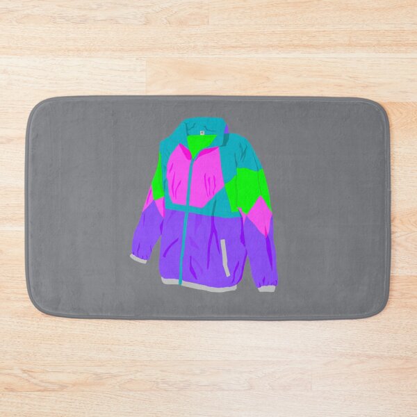 Item preview, Green and purple Colorful neon retro windbreaker designed and sold by EvanWalsh2.