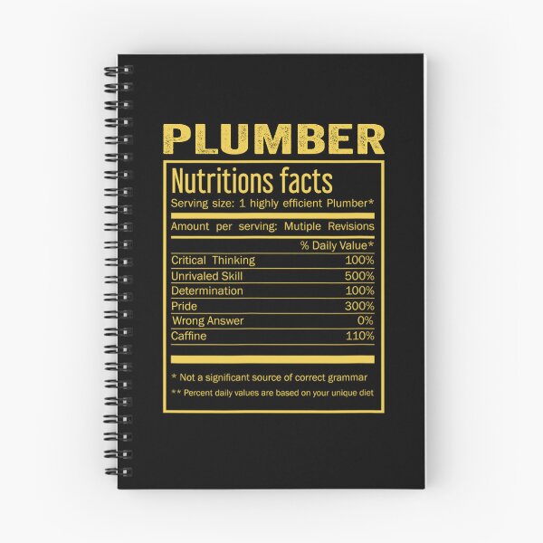 Item preview, Plumber birthday Gifts Shirt,Cool Plumber Funny Nutrition Facts Mens Womens Christmas Fathers Days Gift, Plumber Nutrition Facts designed and sold by xlnv.