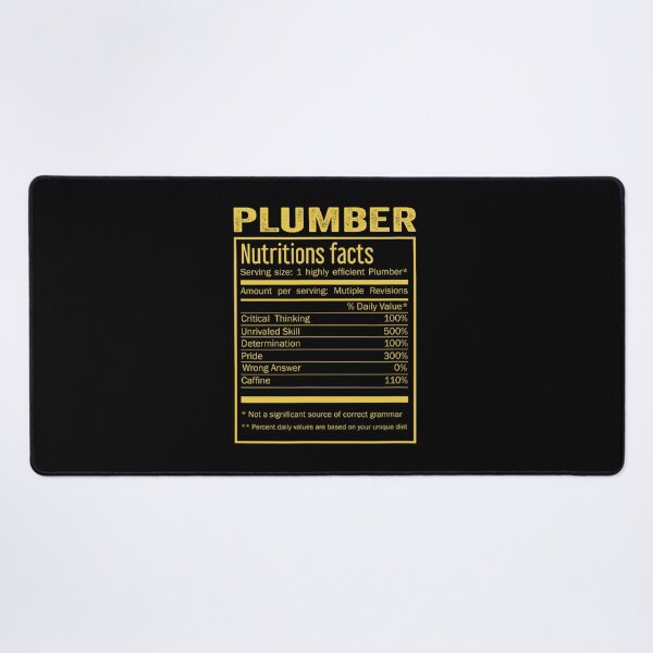 Item preview, Plumber birthday Gifts Shirt,Cool Plumber Funny Nutrition Facts Mens Womens Christmas Fathers Days Gift, Plumber Nutrition Facts designed and sold by xlnv.
