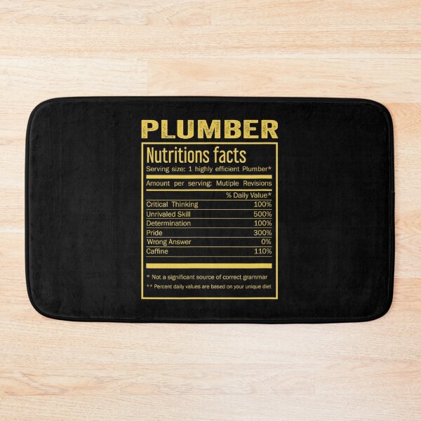 Item preview, Plumber birthday Gifts Shirt,Cool Plumber Funny Nutrition Facts Mens Womens Christmas Fathers Days Gift, Plumber Nutrition Facts designed and sold by xlnv.