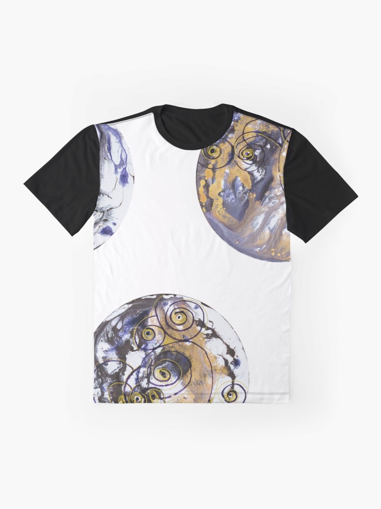 Alternate view of Fluid painting "spiral eyes" circles Graphic T-Shirt