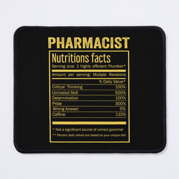 Item preview, Pharmacist birthday Gifts Shirt,Cool Pharmacist Funny Nutrition Facts Mens Womens Christmas Fathers Days Gift, Pharmacist Nutrition Facts designed and sold by xlnv.