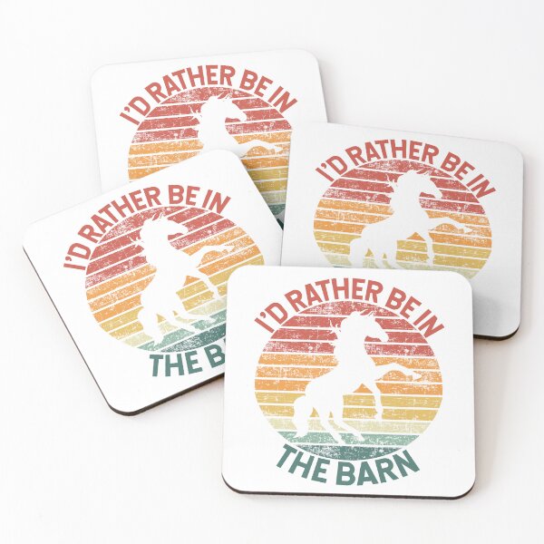 Item preview, I'd Rather Be In The Barn Horse Sunset Design V2 designed and sold by SarahJisri.