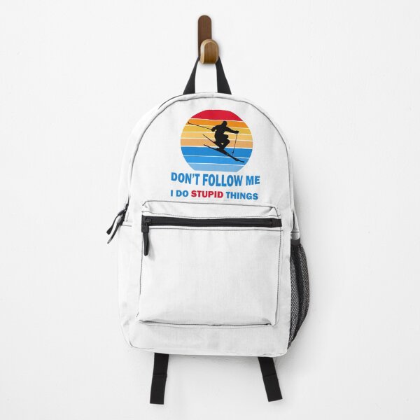 Item preview, Don't Follow Me I Do Stupid Things Funny Winter Skiing  designed and sold by Rami Khalifah.