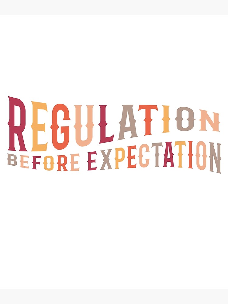 regulation-before-expectation-autism-social-work-acceptance-poster