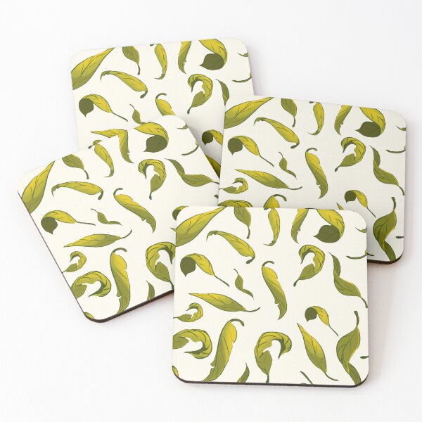 Item preview, yellow green leaf falling off tree designed and sold by euise.