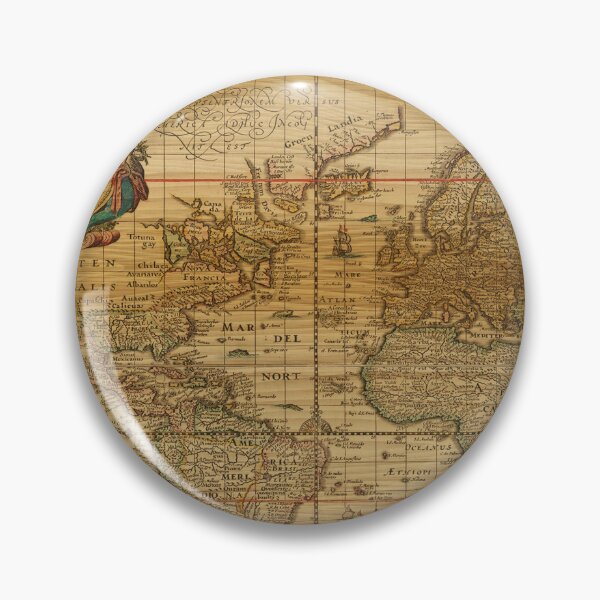 Item preview, Vintage Retro World Map designed and sold by ThisIsMugLife.