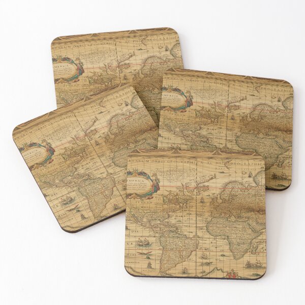 Item preview, Vintage Retro World Map designed and sold by ThisIsMugLife.