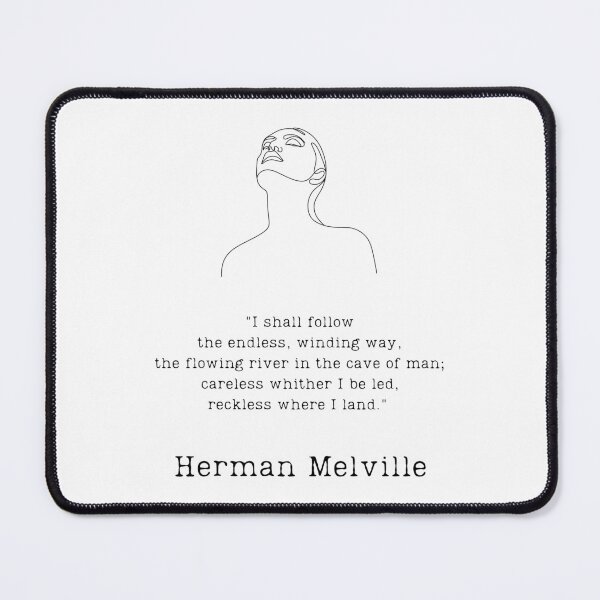 Item preview, "Reckless where I land" - Herman Melville designed and sold by BookberryGarden.