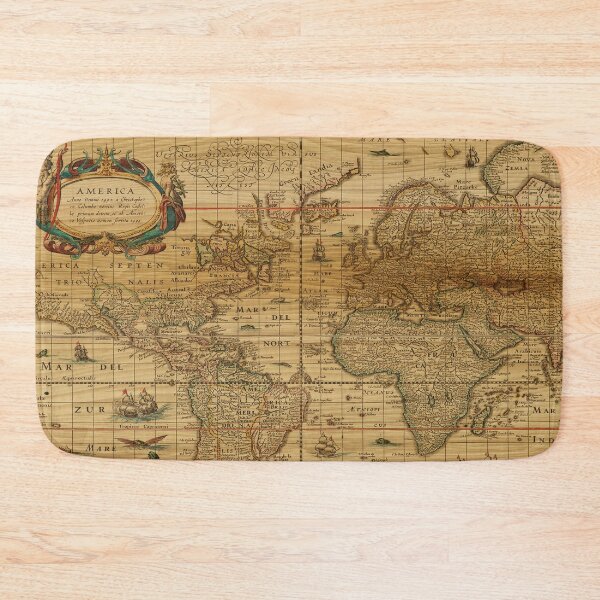 Item preview, Vintage Retro World Map designed and sold by ThisIsMugLife.