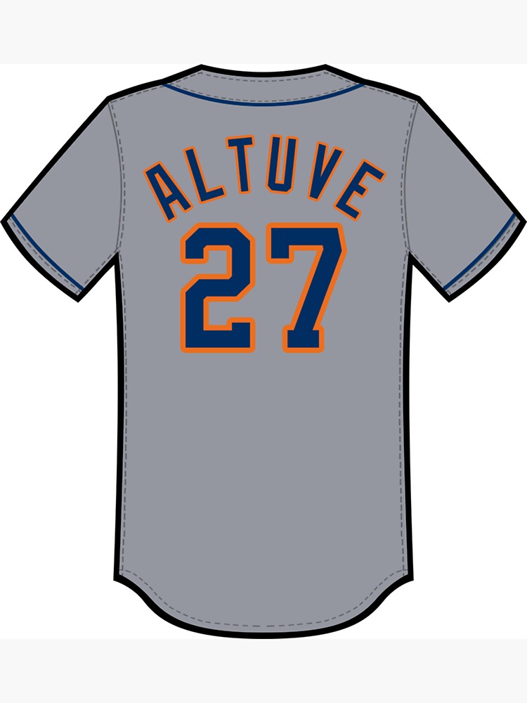 Jose Altuve Jersey Sticker Poster for Sale by isabelwfashley