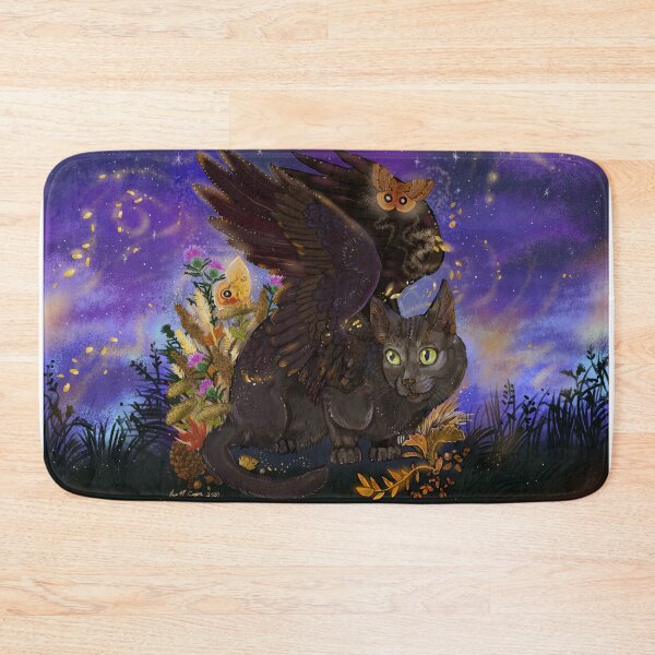 Item preview, Raven Winged Autumn Magic Cat designed and sold by Shadowind.