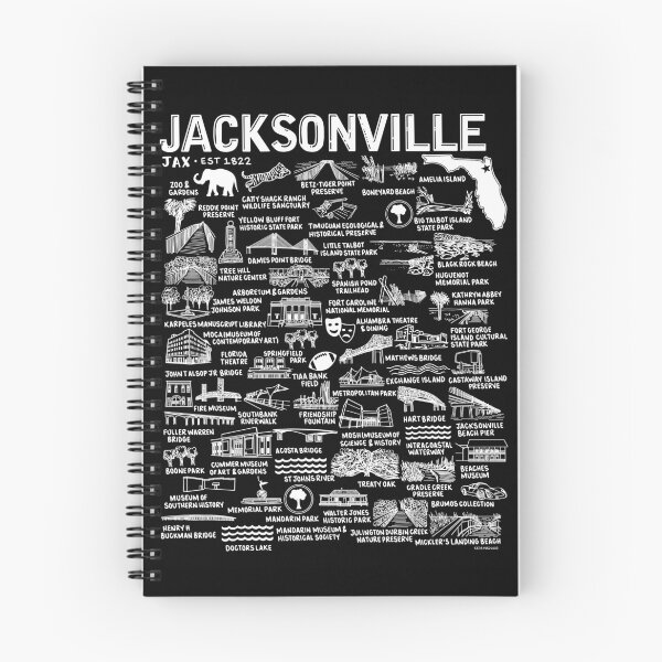 Item preview, Jacksonville Map Art designed and sold by fiberandgloss.
