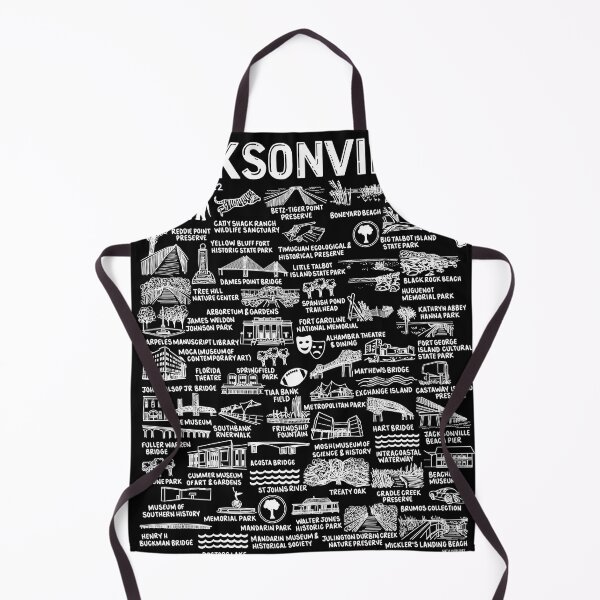 Item preview, Jacksonville Map Art designed and sold by fiberandgloss.