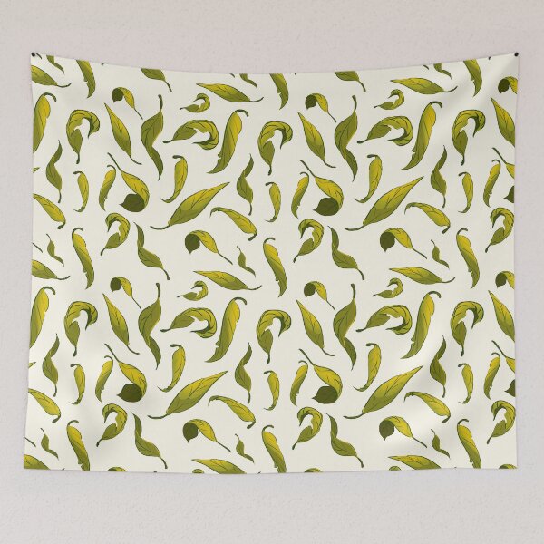 Item preview, yellow green leaf falling off tree designed and sold by euise.