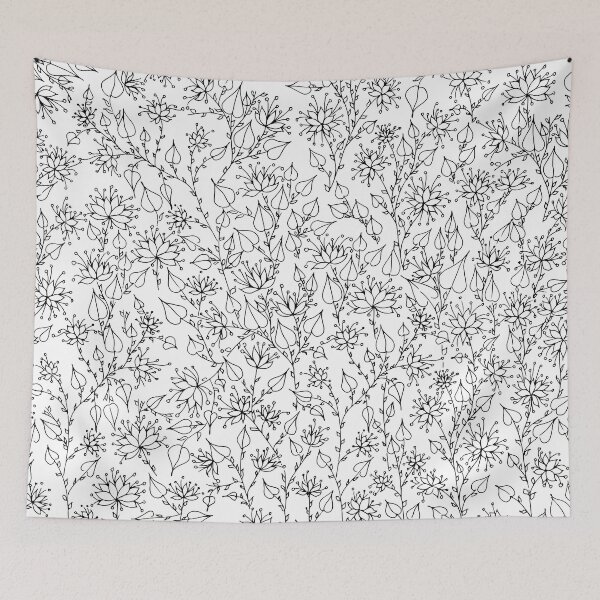 Item preview, Floral line art designed and sold by kallyfactory.