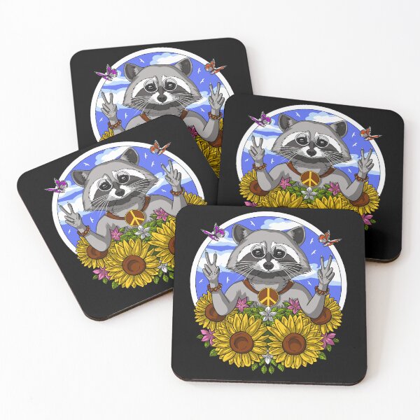 Item preview, Hippie Raccoon designed and sold by underheaven.
