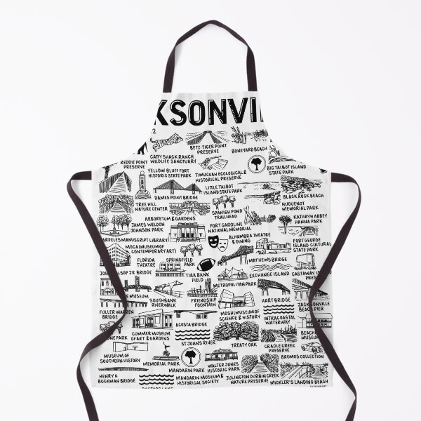 Item preview, Jacksonville Florida Map Art designed and sold by fiberandgloss.
