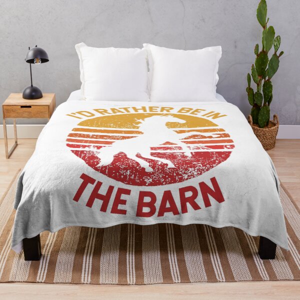 Item preview, I'd Rather Be In The Barn Horse Sunset Design V3 designed and sold by SarahJisri.
