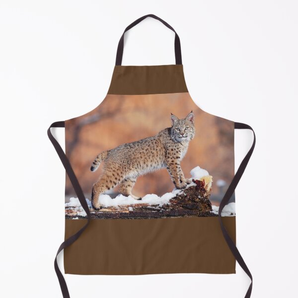 Item preview, Bobcat Standing on a Log in Winter, Utah designed and sold by ScienceSource.