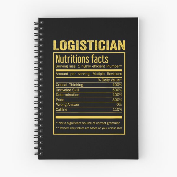 Item preview, Logistician birthday Gifts Shirt,Cool Logistician Funny Nutrition Facts Mens Womens Christmas Fathers Days Gift, Logistician Nutrition Facts designed and sold by xlnv.