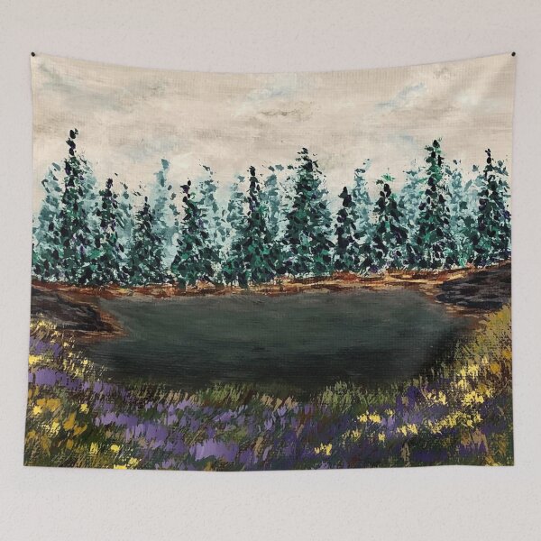 Item preview, Lavender Lakeside Nature Theme  designed and sold by Deb Bossert Artworks.