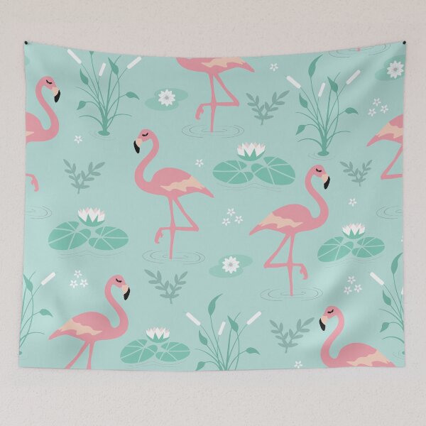 Item preview, Cute Cartoon Flamingo Pattern designed and sold by ThisIsMugLife.