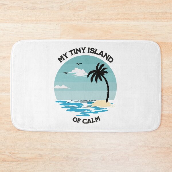 Item preview, Kopie von Island with palm tree- my tiny island of calm designed and sold by Mirksaz-designs.